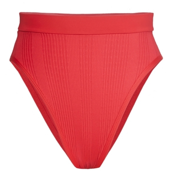 L*Space Frenchi Bikini Bottoms Lipstick Red - Picture 10 of 15